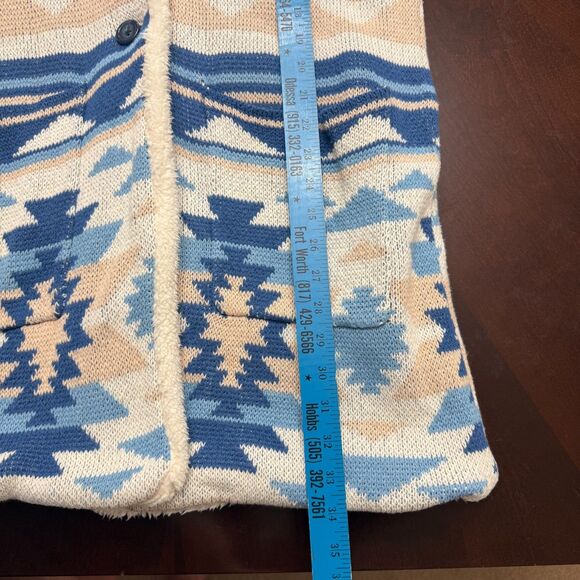 Idyllwind by Miranda Lambert Fleece Long Line Jacket Size Small Southwest Aztec - Picture 12 of 12